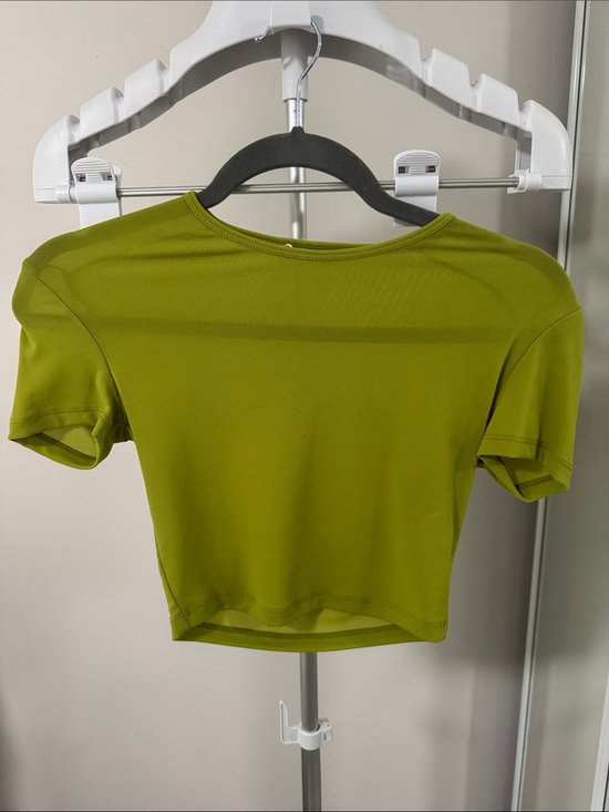 Zara Tops - Zara Olive Green Short Sleeve Crop Top